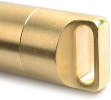 Waterproof Pill Box BE-TOOL 1Pcs Small Pocket Pill Container Metal Portable Travel Pill Holder for Keychain Pill Fob Gold Large