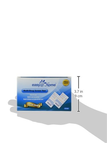 Easy@Home 5 Panel Drug Test Kit : THC, BZO, COC, MET, OPI, 10 Pack Instant Urine Multi-Drug Tests for Tracking Detox Employment Screen -#EDOAP-654