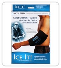 Cold & Hot Therapy System Ice Pack Wrap for Ankle, Elbow and Foot - Ice It! MaxCOMFORT™ (Ankle/Elbow/Foot Design; 10 ½” x 13”) - F30514