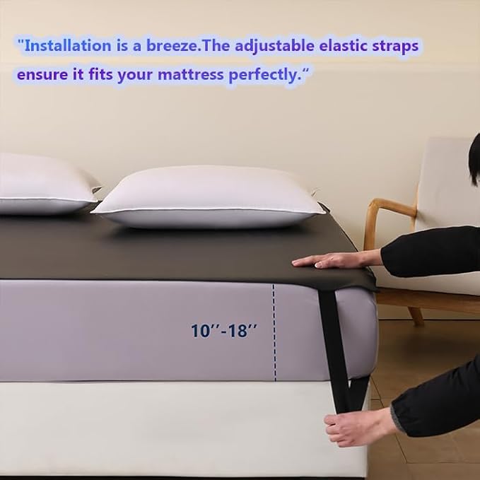 Grounding Mat for Bed Sleep & Deep Relaxation - Premium Grounding Pad Kit - Grounding PU Mat for Natural Energy Balance, Stress Support & Wellness