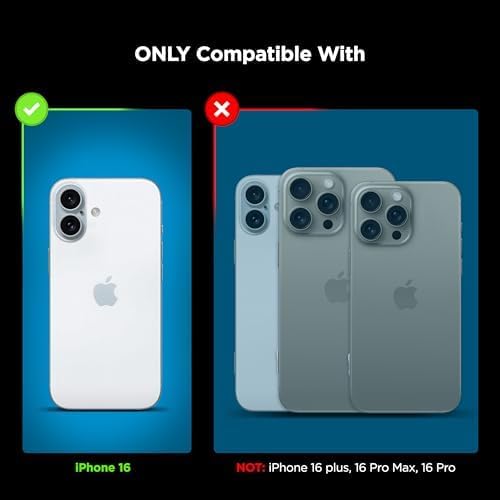 magglass Privacy+ for iPhone 16 Screen Protector, Privacy Anti-Spy Tempered Glass (Easy Applicator Included)