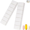 2Pack Weekly Pill Organizer,Extra Large 7 Days Cute Pill Cases Travel Daily Pill Box for Vitamin Medicine Fish Oil, Calcium Tablets Supplements