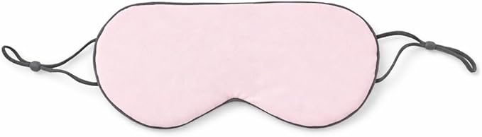 Sleep Eye Mask with Hot and Cold Therapy, Navy Blue and Light Pink, Breathable Polyester, Light Blocking for Eye Fatigue Relief, 9.8x5.1x0.4 Inches
