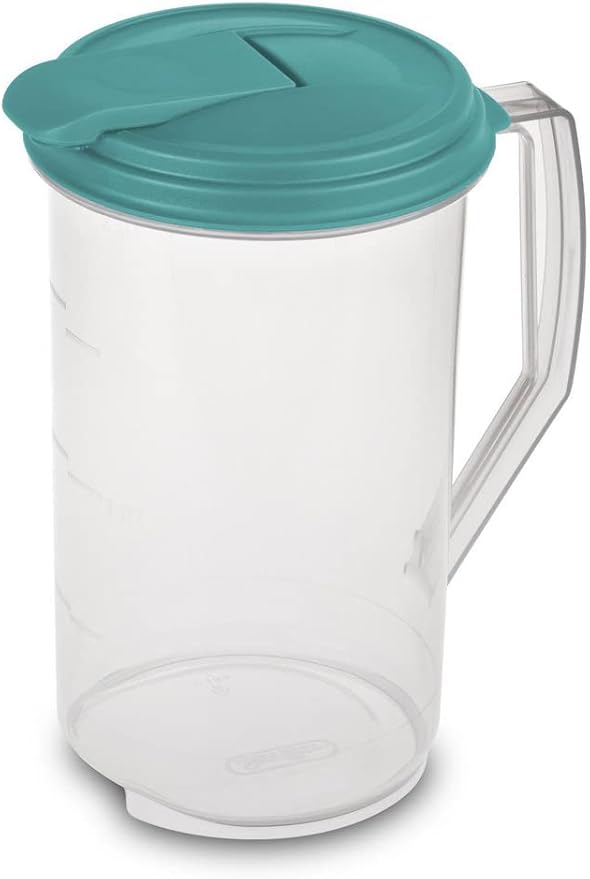 STERILITE 04860906 Beverage Pitcher, Round, BPA-Free Plastic, 2-Qts. - Quantity 1