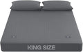 LuxeCraft Grounding Fitted Sheet – Organic Cotton & Silver Fiber | Breathable, Skin-Friendly | 15" Deep | Includes Tester Pen, Wristband, Eye Mask & Cord, King Size (Grey)