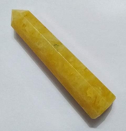 WholesaleGemShop 3 Inch Gemstones Obelisk Tower Jumbo Facet Aura Rock Crystal Natural Polished Earth Wand Spirit