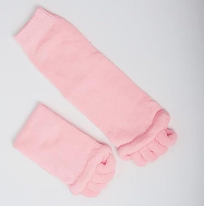 Women Toe Separator Socks Toeless Foot Alignment Socks for Yoga GYM Massage Pain Relief Improves Circulation Stretchy