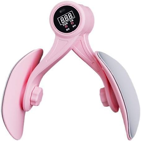 Pelvic Floor Trainer & Thigh Master for Women - Digital Kegel Exerciser for Post-Birth Recovery & Bladder Control - Inner Thigh Exerciser & Hip Abductor Machine with Counter (Pink)