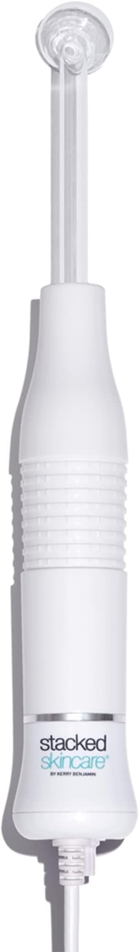 StackedSkincare High Frequency Facial Wand – Glass Electrodes for Cosmetic Skin Care & Scalp Use