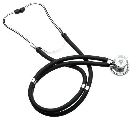 Elite Medical Instruments EBE-330-Black EMI Sprague Rappaport Stethoscope and Aneroid Sphygmomanometer Blood Pressure Set Kit, Black