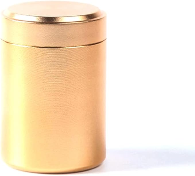 70ML Airtight Aluminum Stash Jar Herb Storage Container Tobacco Stash Box Pill Box,gold