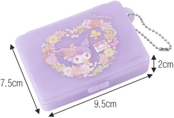 Kuromi Officially Licensed Partitioned Pill Box - Multipurpose Box for Small Accessories and Medicine