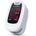 CONTEC CMS50M Fingertip Pulse Oximeter SpO2 and PR Value Blood Oxygen Monitor Neck/Wrist Cord LED Display Gray White color (Gray)