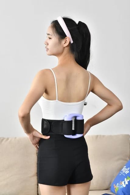 Deep Tissue Massage Gun Handheld Cordless Electric Massager with Adjustable Intensity, Body Strap for Hands-Free Back Massage, Muscle Recovery & Pain Relief for Athletes and Home Relaxation (Black)