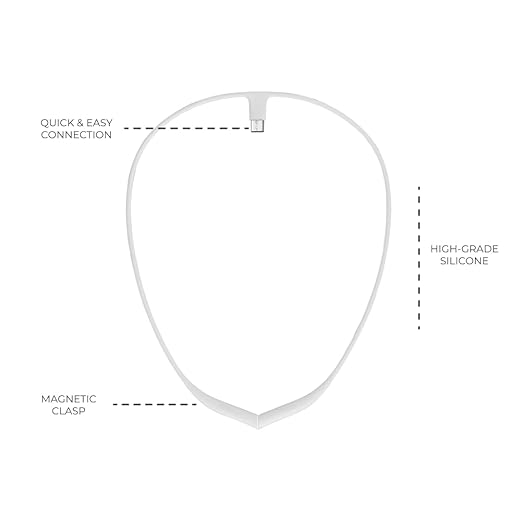 Upright Magnetic Necklace (Necklace Only) for GO S and GO 2 Posture Corrector Trainer (White)