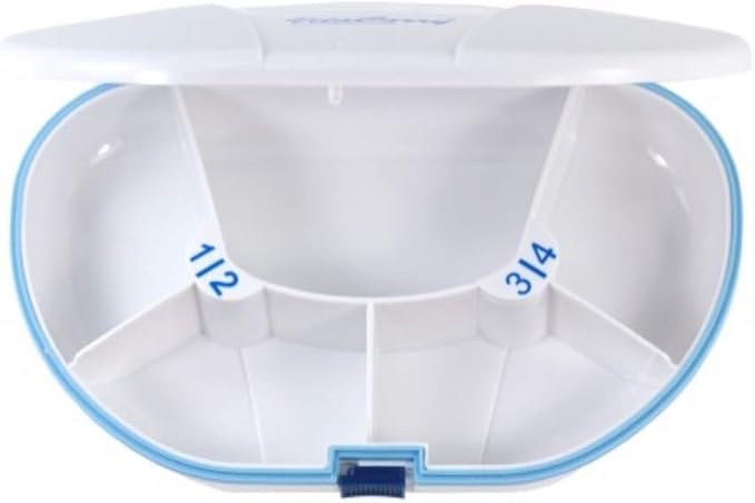 Gasketed 4 Compartment Pill Reminder (4+1 Gasketed Pill Box)