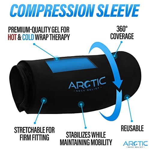 Value 2 Pack - Cold Therapy Compression Ice Sleeve, Knee Ice Pack Wrap for Injuries, Elbow, Quad & Hamstring Relief, Flexible & Reusable Cold Wrap Recovery for Meniscus, ACL, MCL, Ice & Heat Therapy
