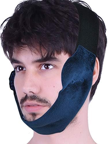 Dental Pain Relief Pack for Facial Pain and TMJ Relief | Includes 8 Inch Elastic Extender Strap for Extra Length Where Needed | Dual Use Ice Pack for Cold Therapy + Soft Plush Warm Compress for Heat