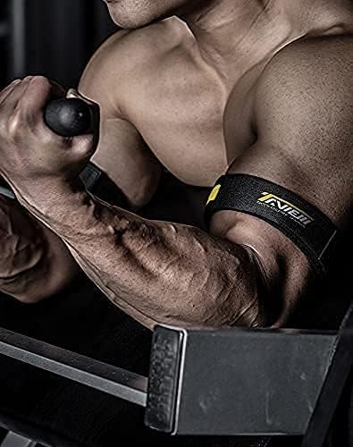 Occlusion Bands,4 Pack (2 Bicep Bands,2 Leg Bands), Comfortable Elastic Bands for Blood Flow Restriction Training and Fast Muscle Growth Without Lifting Heavy Weights