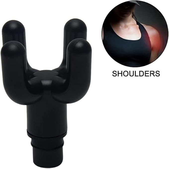 9Pcs Replaceable Massage Gun Heads - Deep Tissue Muscle Attachments and Accessories for Massage Gun - Plug-n-Play Adapter Set