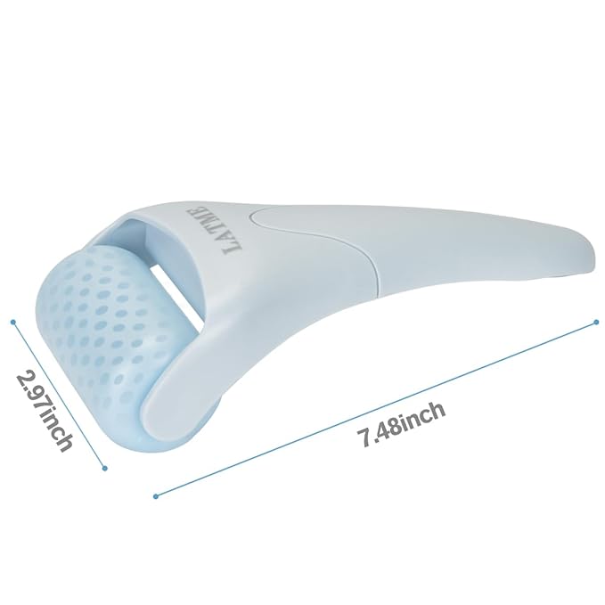 LATME Ice Roller for Face Eyes,Womens Gifts,Face Massager Roller Puffiness Migraine Pain Relief and Minor Injury (Smoggy Blue)