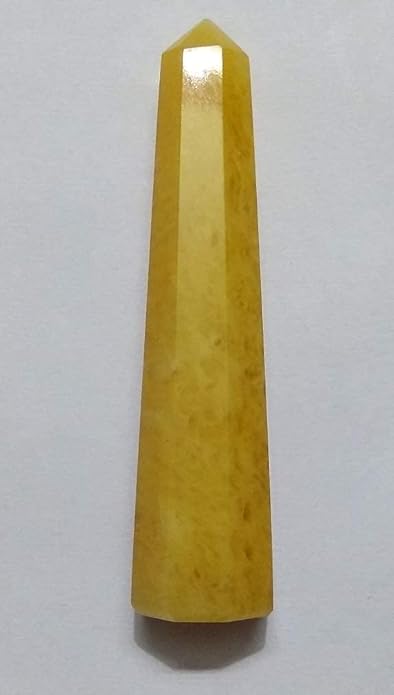 WholesaleGemShop 3 Inch Gemstones Obelisk Tower Jumbo Facet Aura Rock Crystal Natural Polished Earth Wand Spirit