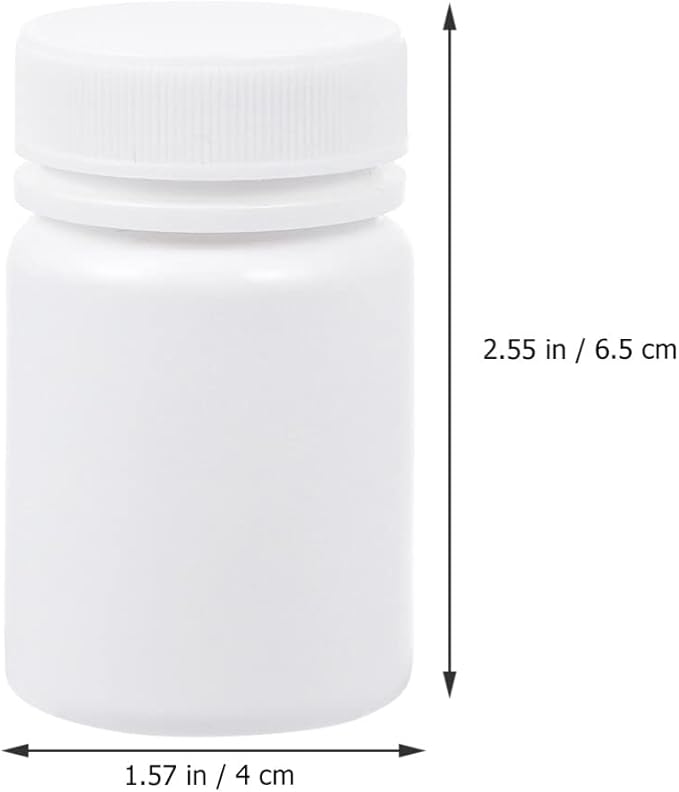 Waterproof Portable Pill Case 40Pcs Compact Moistproof Pill Holder Travel Medication Organizer 2.36X2.75X1.37In with Spiral Bottle Design