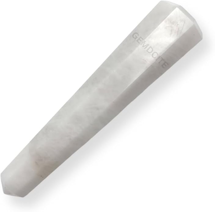 WholesaleGemShop 3 Inch Gemstones Obelisk Tower Jumbo Facet Aura Rock Crystal Natural Polished Earth Wand Spirit