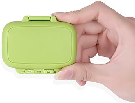 Portable 3 Slots Seal Folding Pill Cases Jewelry Candy Storage Box Vitamin Medicine Pill Box Case Container Wheat stalks