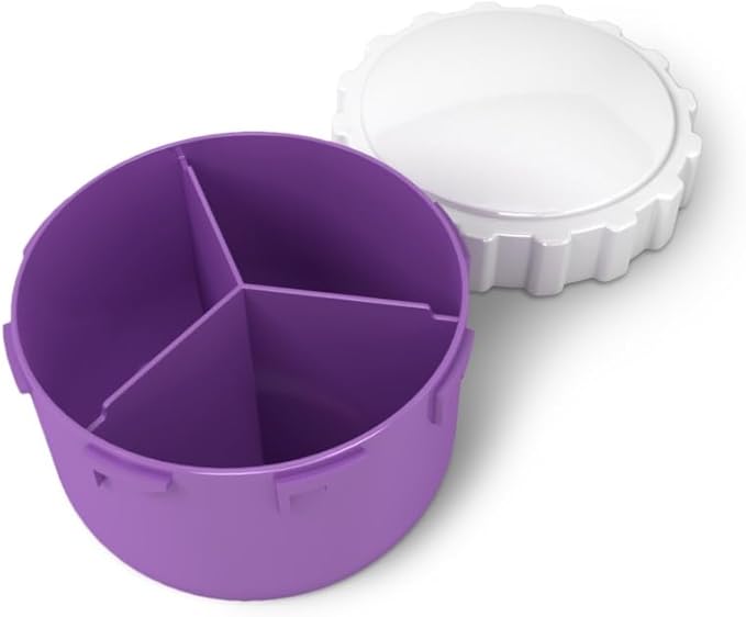 EZY DOSE Travel Pill Box and Medicine, Vitamin Container, Daily Planner and Storage, Three Compartments, Colors May Vary, BPA Free