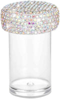 Bling Diamond Portable Waterproof Pill Case Medicine Dispenser Bottle Storage for Outdoor Camping Travel (Colorful)