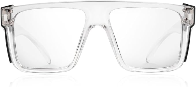 Photochromic Anti Bluelight UV400 Auto-Darkening Clear to Smoke Lens Transitional ANSI Z87.1 Safety SunglassesGlasses