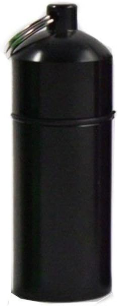 Micro Key Chain Waterproof Compartment Portable Storage Container, Black