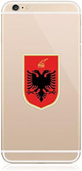 2X - Albanian Coat of Arms Cell Phone Sticker Die Cut Decal FA Vinyl