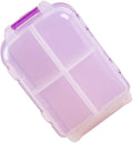 Hemoton 1pc Three-Layer Portable Medicine Organizer Travel Pill Case for Management Compact and Lightweight Design Transparent Lid