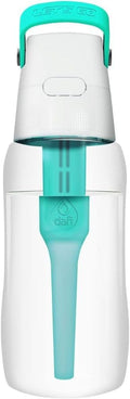 Dafi Filtered Water Bottle with Straw 17 oz - Sports Water Bottle Reusable with Carbon Filter for Gym, Travel, Daily Use - Leakproof, BPA-Free with Hypoallergenic Mouthpiece & Carrying Handle - Blue
