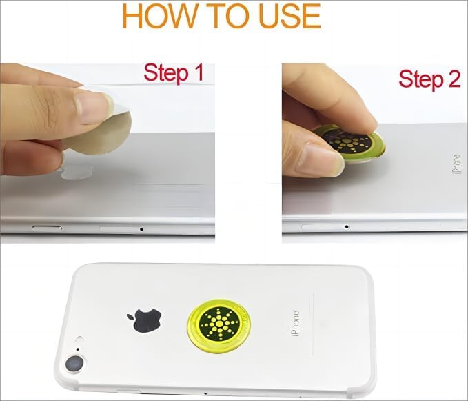 6 Golden EMF Stickers Blocker Neutralize Protection for Cell Phones case and Electronic Devices WiFi 5G