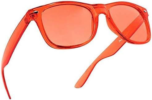 Orange Color Therapy Glasses for Chakra Healing, Chromotherapy, and Mood