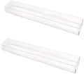 2 Pack Medicine Organizer Adhesive Cabinet Door Organizer Acrylic Inside Cabinet Medicine Container Pill Bottles Holder Display Rack for Medicine Bottles Oval Pharmacy Bottles Sealed Vials