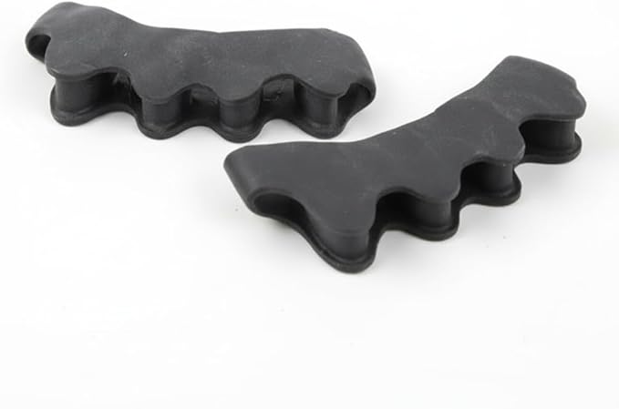 Toe Separators for Functional Fitness Athletes - Toe Straighteners for Foot Pain Relief and Plantar Fasciitis - Fix Feet - Fix Toes - Fix Bunions - Toe Spacers for Crossfit Black-A