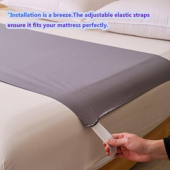 Grounding Sheets with Stay-Put Elastic Straps - Premium Conductive Silver Fiber & Organic Cotton - Earth Sheets for Better Sleeping, Recovery & Stress Relief - 15ft Grounding Cable Included