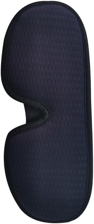 3D Blackout Lights Sleeping Mask Memory Sponge Sleep Eye Cover, Block Out Light, Adjustable Strap, Breathable Soft Fabric, Ideal for Dormitory, Plane, Office (Navy Blue)