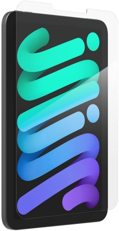 ZAGG Glass Elite Screen Protector for iPad Mini 8.3" (A17 Pro) - 5X Stronger, Smudge-Free Tempered Glass with Recycled Glass, Easy Installation, Scratch Resistant, Eco-Friendly