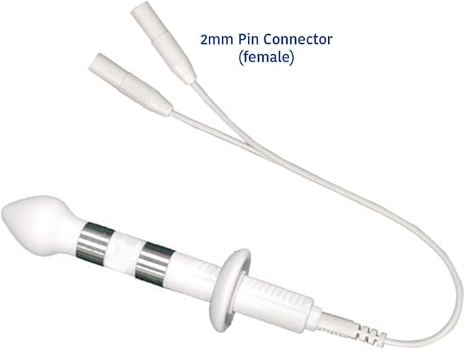 Discount TENS - Adjustable Anal Probe Electrode for TENS, EMS, E-Stim, Electro Stim Units – Pelvic Floor Exerciser, Prostate Stimulator, Stainless Steel & Bio-Plastic with 2mm Pin Connector. Model A1