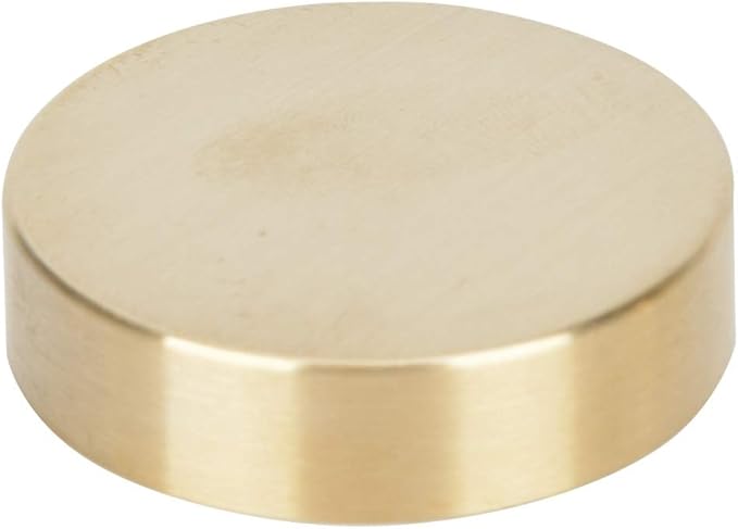 Ejoyous Brass Pill Box, Mini Round Shape Waterproof Dustproof Solid Brass Container Holder Metal Pill Container for Purse Pocket Travel, Small Outdoor Survival Pill Storage Case