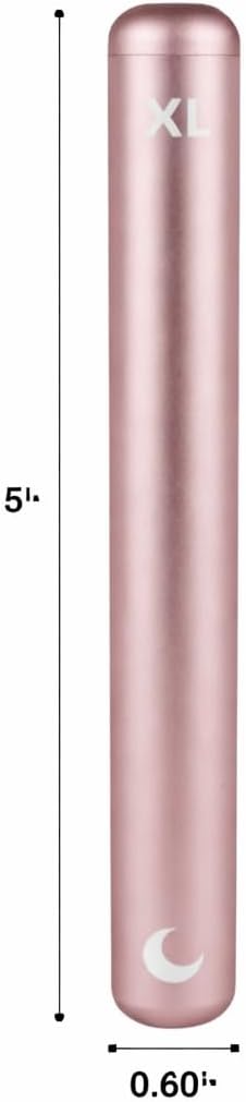 Brando Moon Large Metal Pill Tube Container – Durable Compact Pocket Pill Case 5” – Water-Resistant, Travel-Ready Design for Medications, Vitamins & Small Items – Lightweight Fits in Pocket
