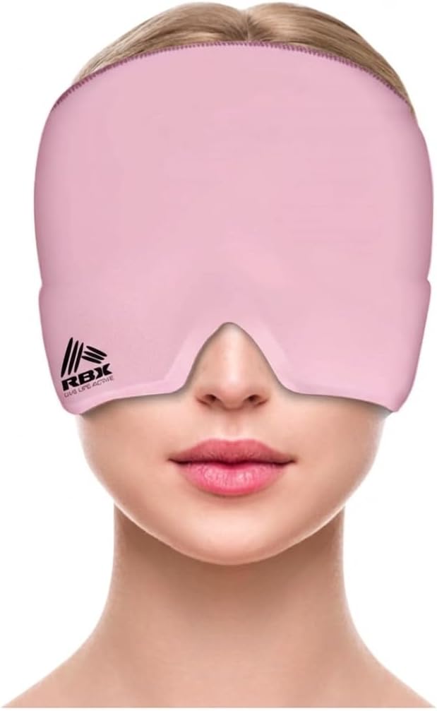 RBX Migraine Relief Cap Hot and Cold Headache Relief Cap Gel Mask, Hangover Headache Relief