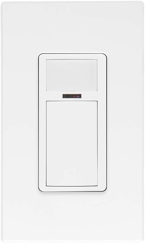 Leviton Smart Sensor, PIR 15A Switching, 120VAC, App Configurable with the Smart Sensor App, Wallbox, White