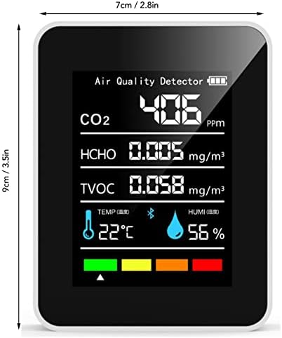 Multi Sensor Air Quality Monitor for CO2 HCHO TVOC Temperature Humidity Detection