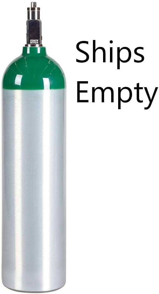 New Medical D 14.6 cu ft. Aluminum Oxygen Cylinder with CGA870 Post Valve